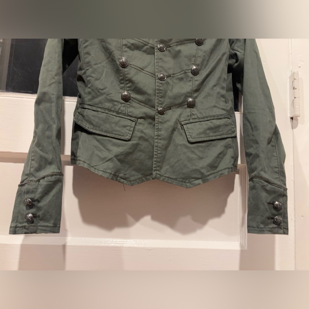 American Rag Cie Olive Jean Button Up Jacket - XXS - Picture 11 of 16